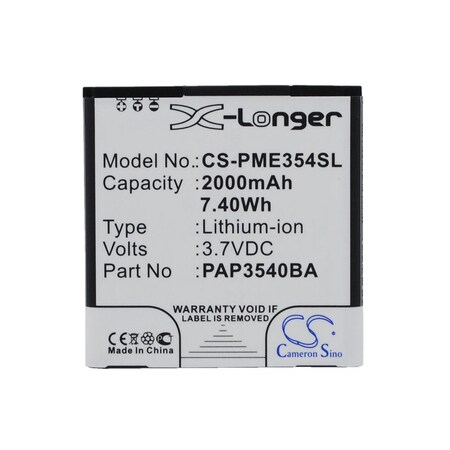Bsc Preferred Prestigio MultiPhone 3540 Duo Mobile Phone Replacement Battery CS-PME354SL